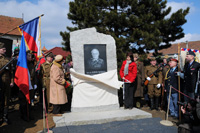 Odhalení pamětního kamene generálu Ludvíku Svobodovi