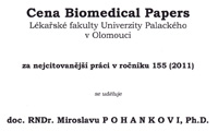 Cena Medical Papers za nejcitovanější publikaci