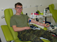 Studenti Univerzity obrany opět společně darovali krev