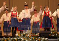 Soubor Lučina na akademickém festivalu folklórních souborů v Nitře