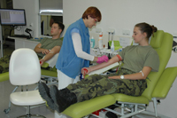 Studenti Univerzity obrany darovali společně krev