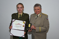 Simona Rančev obdržela Medaili Univerzity obrany