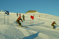 Paralelní slalom na sjezdovce pod Petrovými kameny